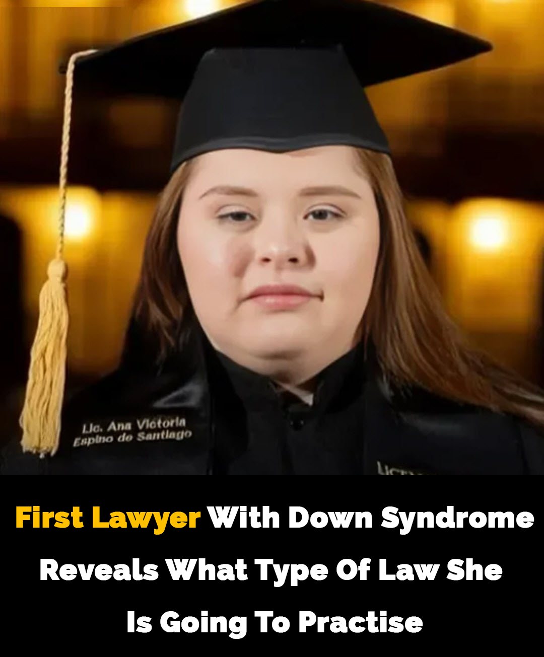 First lawyer with Down syndrome reveals what type of law she will practice