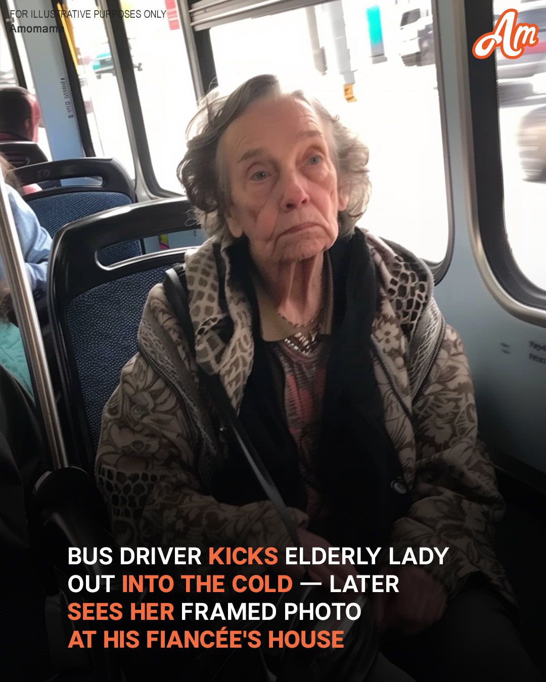 Bus Driver Kicks Out Old Lady into the Cold, Sees Her Framed Photo When Meeting His Fiancée — Story of the Day..