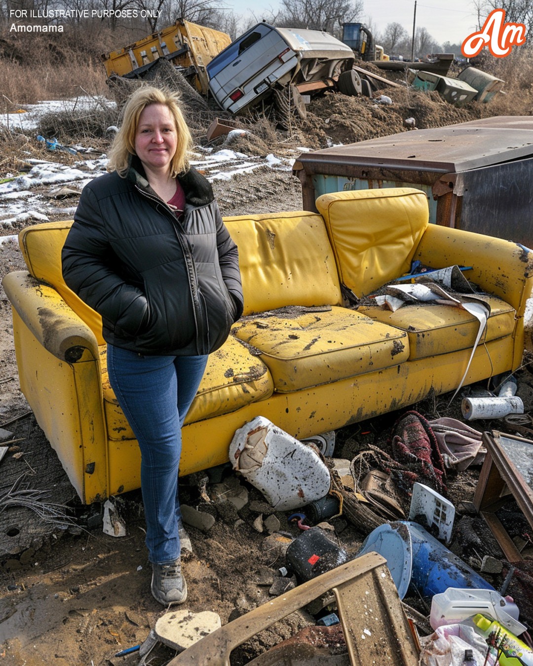 I Took Our Old Couch to the Dump, but My Husband Freaked Out, Yellings, “You Threw Away the Plan?!”.