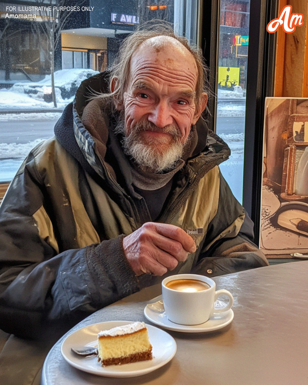 Homeless Man Asked Me to Buy Him Coffee on His Birthday — Hours Later, He Sat Next to, Me in First Class